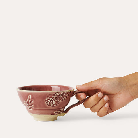 Sthal Ceramics - Cup with Handle - Old Rose