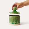 Sthal Ceramics - Lidded Jar or Tea Caddy - Seaweed