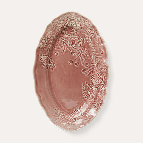 Sthal Ceramics - Small Oval Serving Platter - Old Rose
