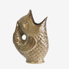 Stoneware Fish Vase - Off-White, Pale Green or Beige