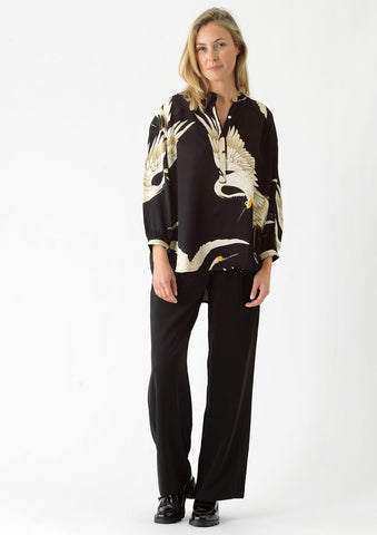Stork Black Darcy Shirt - One Hundred Stars