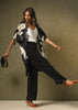 Stork Black Midi Kimono One Hundred Stars