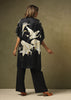 Stork Black Midi Kimono One Hundred Stars