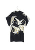 Stork Black Midi Kimono - One Hundred Stars