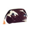 Stork Burgundy Velvet Pouch - One Hundred Stars