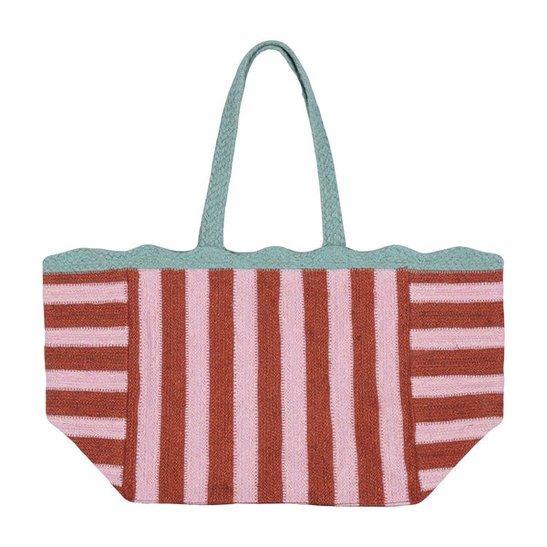 Strawberry Beni Bag - Large - Braided Rug Company