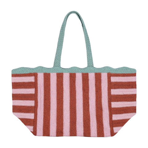 Strawberry Beni Bag - Large - Braided Rug Company
