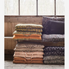 Stripe Cotton Mattress Cushion - Almond