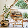 Stripe Seat Pad - Terracotta