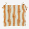 Stripe Seat Pad - Terracotta