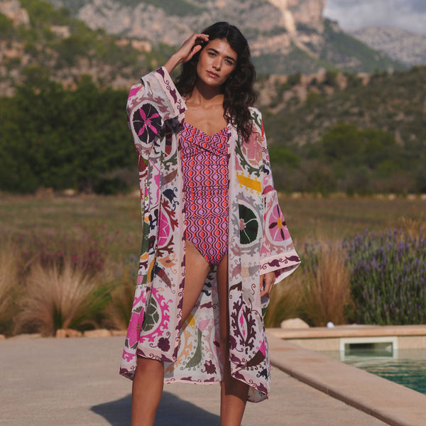 Susani Pink Grande Kimono - One Hundred Stars (Copy)