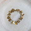 Small Brass Four Leaf Clover Wreath