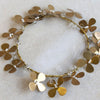 Small Brass Four Leaf Clover Wreath