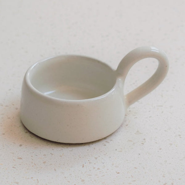 Milk White Stoneware Tealight Cup
