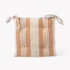 Terracotta Multi-Stripe Square Seatpad e