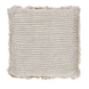 Textured Linen Green Stripe Cushion Cover - 50x50 cm
