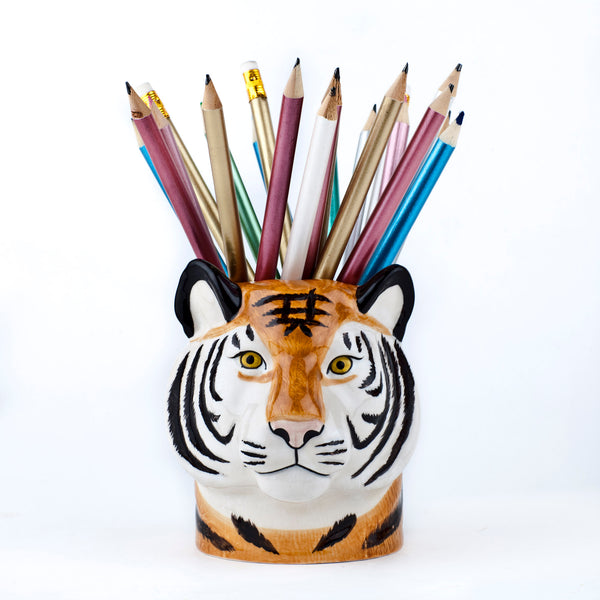 Tiger Pencil Pot by Quail Ceramics