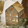 Antique Zinc and Brass Tealight Houses - Small