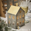 Antique Zinc and Brass Tealight Houses - Small
