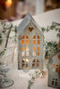 Antique Zinc and Brass Tealight Houses - Tall