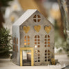 Antique Zinc and Brass Tealight Houses - Small