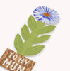 To My Mum, Smudgey Flower Card - Hadley Paper Goods
