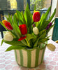 Tulip Basket - Braided Rug Company - Jade