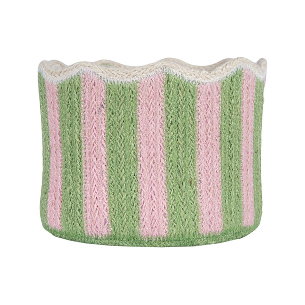 Tulip Basket - Braided Rug Company - Kiwi