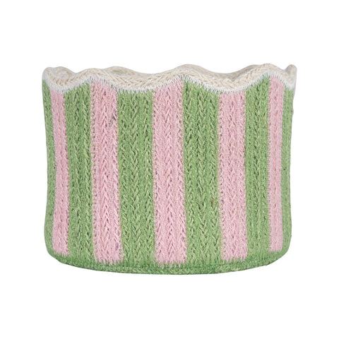 Tulip Basket - Braided Rug Company - Kiwi