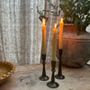 Tulip Iron Candle Holder - Old Gold - Three Sizes
