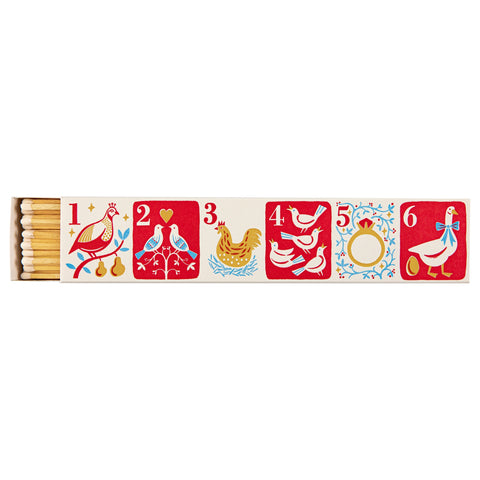 Extra Long Matches in Long Letterpress Printed Luxury Matchbox