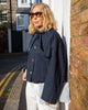 Tyla Jacket - Navy - Chalk