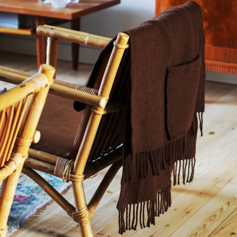 Uni Pure New Wool Pocket Shawl - Chocolate Brown - Lapuan Kankurit, Finland