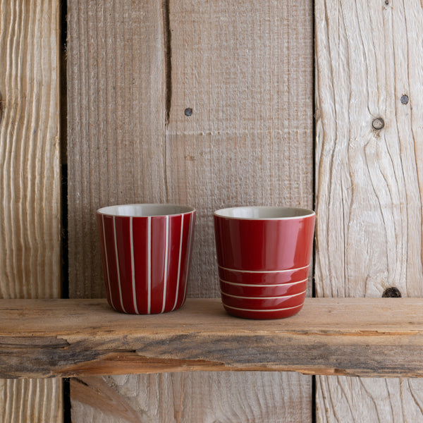 Vervain Beaker - Earth Red - Small - Set of Two - Kindred Mugs