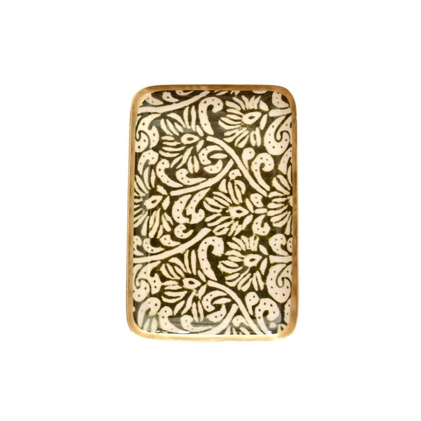 Enamelled Vetiver Tray - Mini - Boncoeurs
