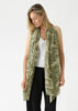 Vintage Damask Sage Scarf - One Hundred Stars