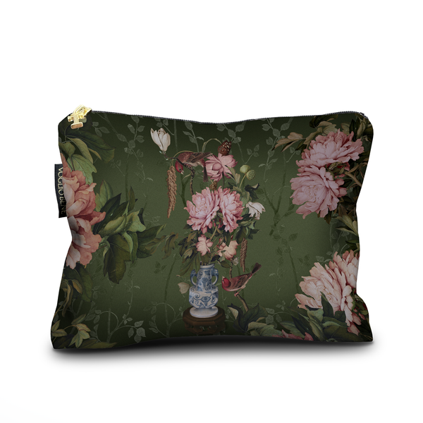 Voglio Bene Velvet Kit Pouch - Porcelain