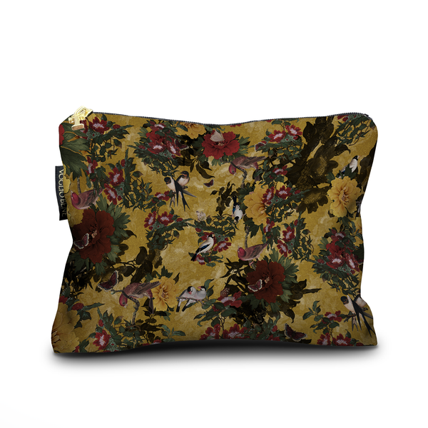 Voglio Bene Velvet Kit Pouch - The Birds