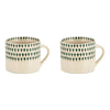 Handmade Ceramic Squat Mug from Vietnam - Juniper Drop Design - Small