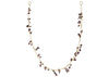 Wooden Beaded Garland - Brass and Ruby Red
