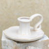 Cream Ceramic Candle Holder - Two Styles