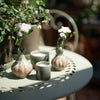Green Brown Melange Porcelain Bud Vase - Two Size Options