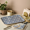 Wanderlust Birch Tray - Blue Flora - Medium Rectangular