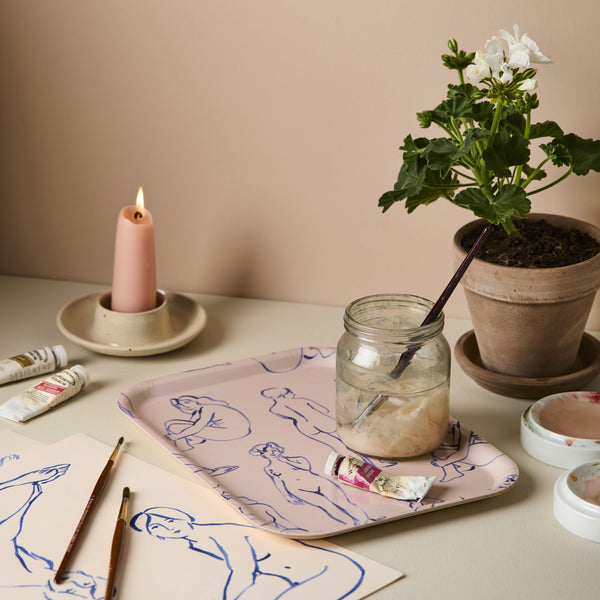 Wanderlust Birch Tray - Nudes - Small Rectangular