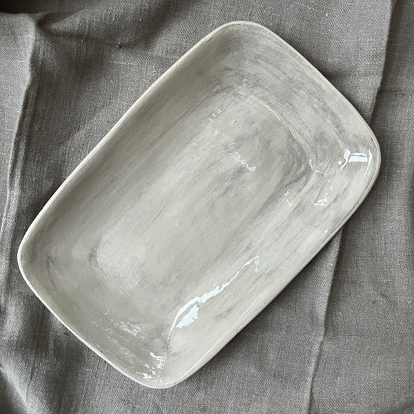 Wonki Ware Trough Serving Platter - Extra Small - Warm Grey Wash