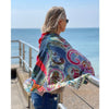 Watercolour Embroidered Wool Scarf from Jo Edwards