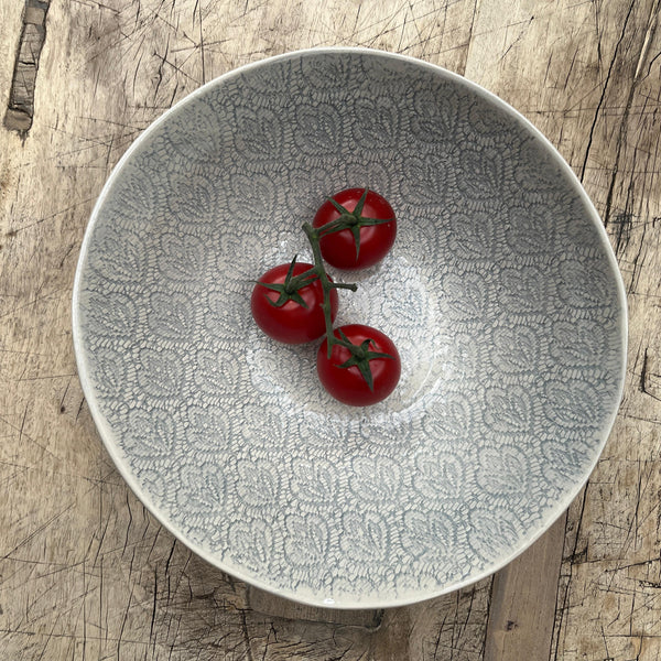 Wonki Ware Salad Bowl - Small - Duck Egg Lace