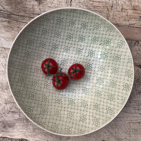 Wonki Ware Salad Bowl - Medium - Spearmint Lace