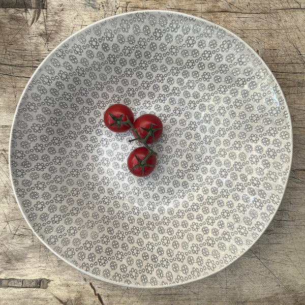 Wonki Ware Salad Bowl - Large - Warm Grey Lace