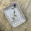 Wonki Ware Rectangular Utensil Dish - Aubergine Lace